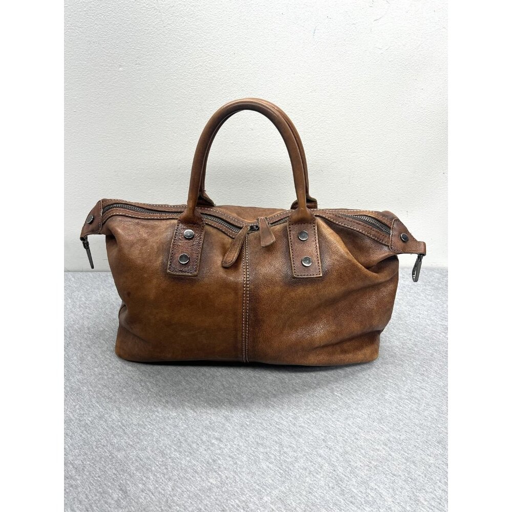Iswee Genuine Leather Satchel‎ Tote Bag Top Handle Handbag Designer Brown Purse